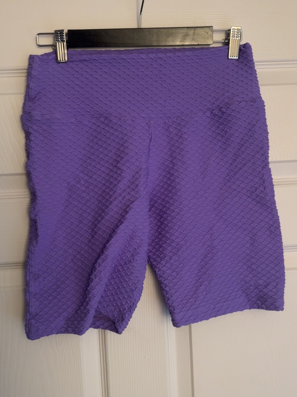Booty by Brabants Light Purple Croco Skin High-Waist Bike Shorts